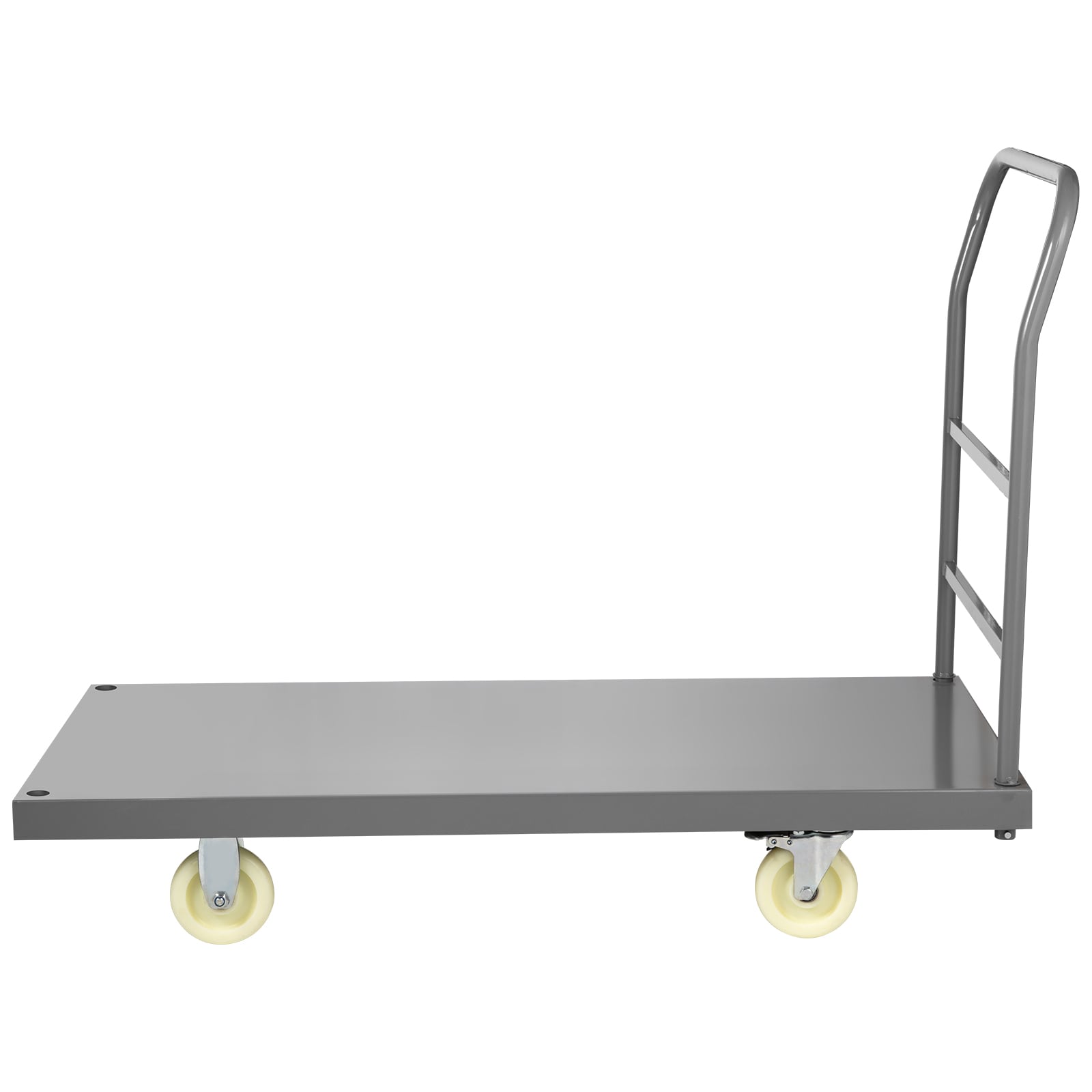 Heavy Duty Platform Truck Flatbed Cart With Handle For Warehouse_voghion.com